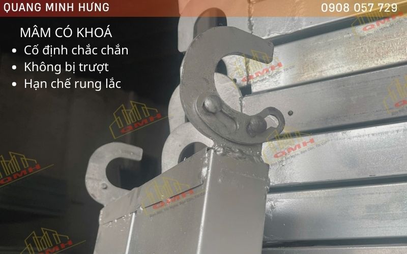 Ưu điểm mâm giàn giáo có khoá