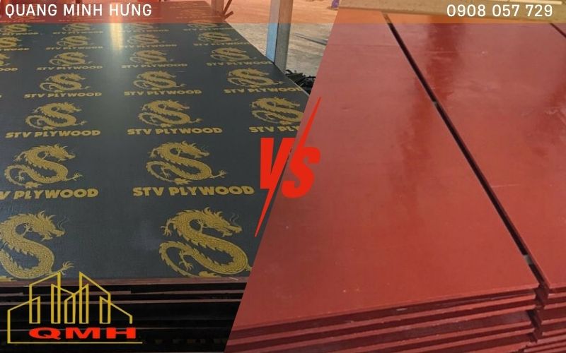 Ván phủ phim vs ván ép thường