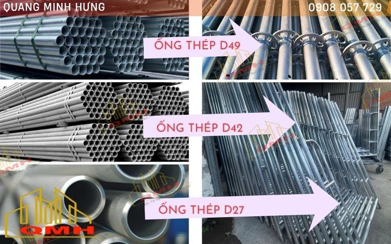Độ dày thép ống ảnh hưởng an toàn giàn giáo