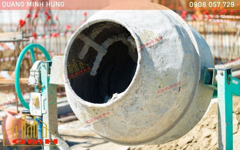 Không vệ sinh cối trộn gây mất thẩm mỹ