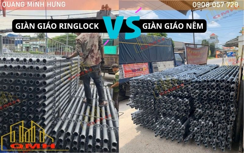 Nên chọn giàn giáo ringlock hay nêm?