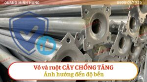 Vỏ và ruột cây chống tăng ảnh hưởng độ bền