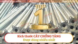 Kích thước cây chống tăng được dùng nhiều nhất