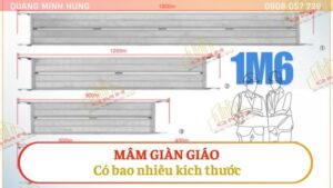 Mâm giàn giáo có bao nhiêu kích thước?