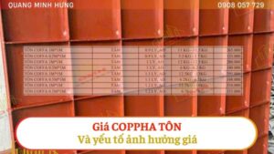 Giá coppha tôn và yếu tố ảnh hưởng giá