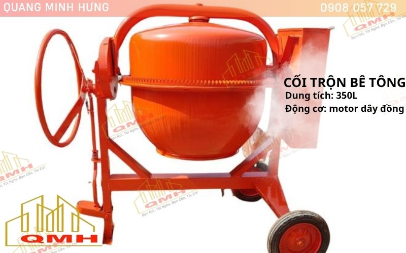 Thông số cối trộn bê tông