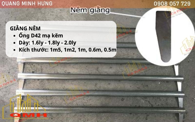 Thông số giằng giáo nêm