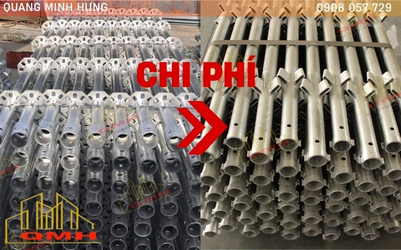So sánh chi phí giáo đĩa và nêm