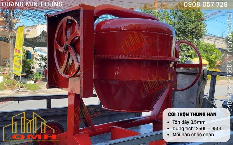 Cối trộn thùng hàn Quang Minh Hưng
