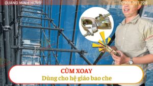 Cùm xoay dùng trong hệ giáo bao che