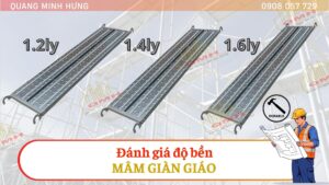 Đánh giá độ bền mâm giàn giáo các loại