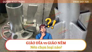 So sánh giáo đĩa và giáo nêm