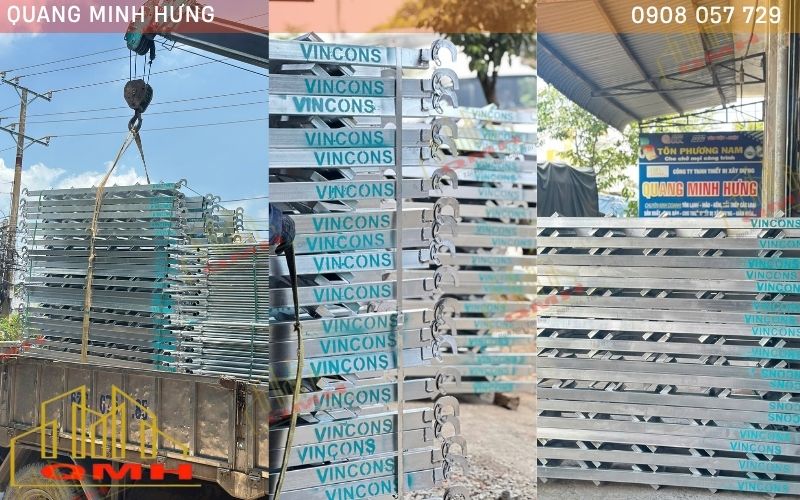 Thang giàn giáo mạ kẽm Quang Minh Hưng