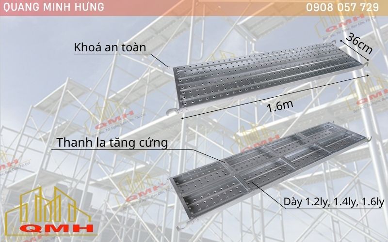 Thông số mâm giàn giáo chuẩn