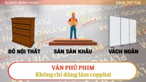 Ván phủ phim không chỉ dùng làm coppha