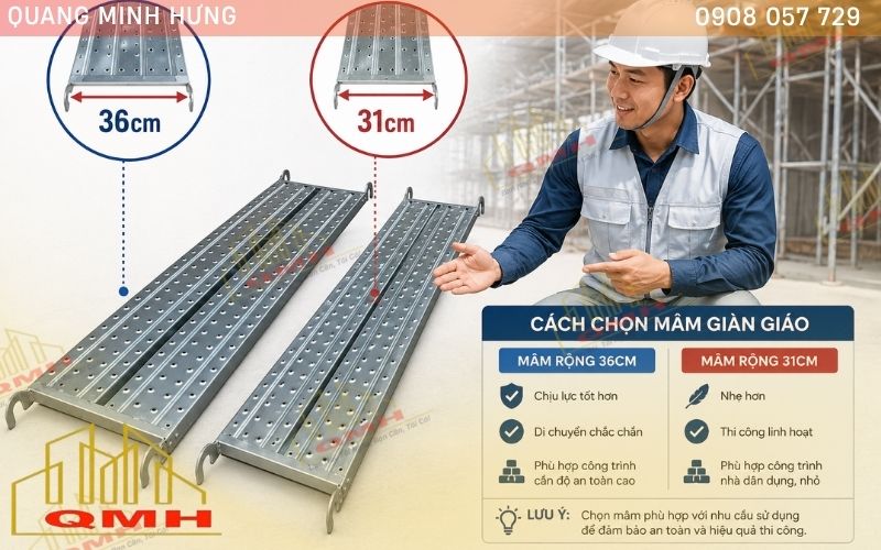 Mâm giàn giáo 31cm và 36cm