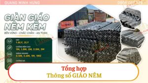 Tổng hợp thông số giáo nêm