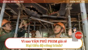 Ván phủ phim giá rẻ kém chất lượng
