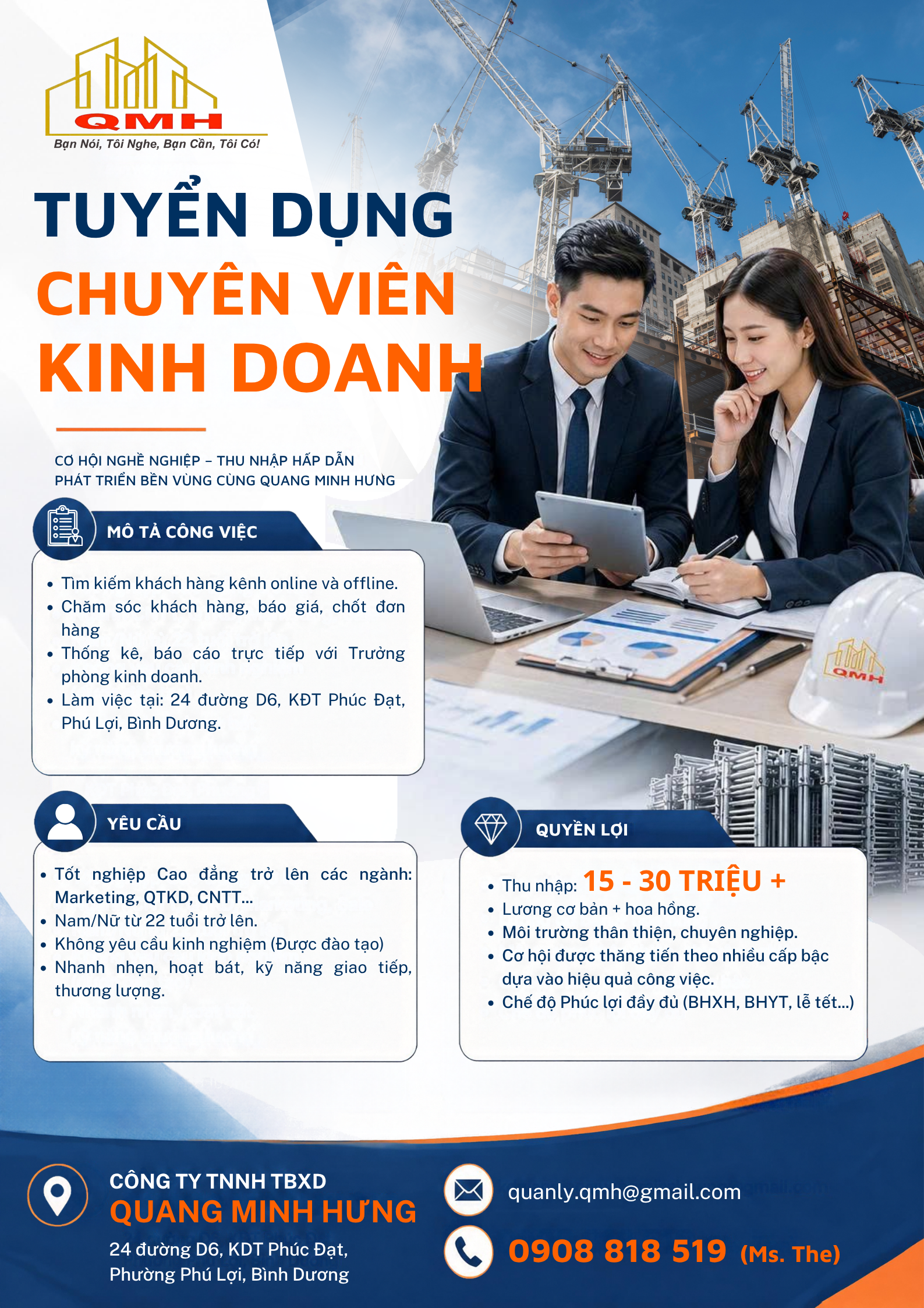 Tuyển dụng chuyên viên kinh doanh
